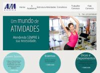 Site do Academia Água e Movimento