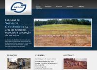 Site do Segeo Serviços De Engenharia Geotécnica