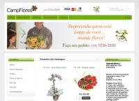 Site do Floricultura Camp Flores