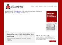 Site do Aramfactor Utilidades Em Arames