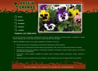 Site do Arten Gramas Comercio e Servicos de Mudas