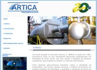 Site do Artica Equipamentos Industriais Ltda