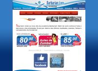Site do Academia Barbarian Gym