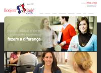 Site do Bonjour Paris Escola de Idiomas Ltda