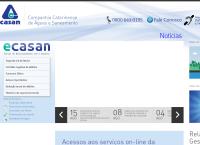 Site do Cia Catarinense de Águas e Saneamento