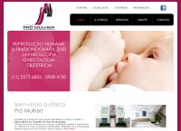 Site do Clínica Pró Mulher