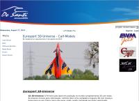 Site do De Santi Aeromodelos Ltda