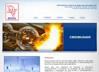 Site do Dovil Indústria e Comércio de Artigos para Laboratório