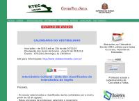 Site do Ete Associação de Pais e Mestres Escola Técnica Estadual Lauro Gomes