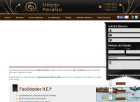 Site do Hotel Estação Paraíso
