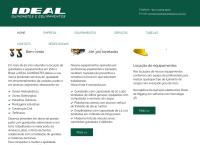 Site do Ideal Guindaste e Equipamentos Ltda