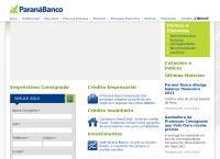 Site do Paraná Banco S/A
