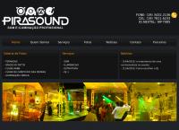 Site do Pirasound Som E Iluminação Profissional