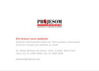 Site do Projesom Projetos e Instalações de Som Ltda - Sion