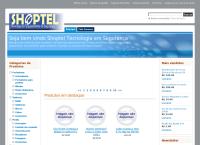 Site do Shoptel Eletrônica e Telecomunicações