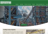 Site do Sidertec Estruturas Metálicas Ltda