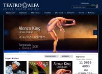 Site do Teatro Alfa