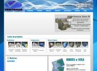 Site do Ventbras Indústria Eletrometalúrgica