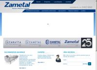 Site do Zametal Técnica e Mecânica Industrial
