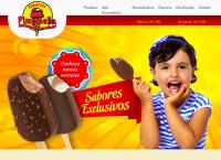 Site do Sorvetes Pimpinela