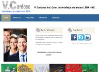 Site do V Cardoso Indústria Comércio Artefatos Metais Ltda - Me