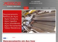 Site do Acerotec Produtos Siderúrgicos