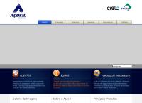 Site do Açocil Comércio Indústria Ferro Aço Ltda