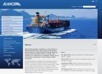 Site do Aliança Navegação e Logística Ltda