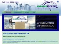 Site do AndaimeNorte Locação de Andaimes e Equipamentos para Construção Civil