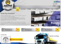 Site do Arinox Comercial Ltda