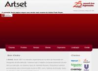 Site do Art Set Industria e Comercio de Etiquetas Ltda