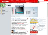 Site do Beckhoff Automação Indústrial Ltda