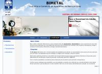 Site do Bimetal Ind Com de Aparelhos de Medição Ltda