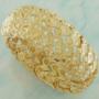 Bracelete dourado com detalhe em strass