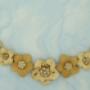 Colar flores banhado a ouro fosco e brilhante