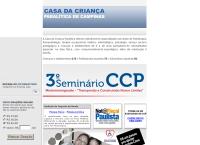Site do Casa Da Criança Paralítica de Campinas
