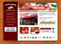 Site do Center Carnes Guaruja