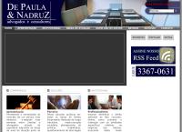 Site do De Paula e Nadruz Advogados