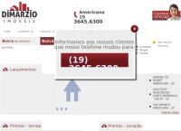 Site do Dimarzio Negócios Imobiliários