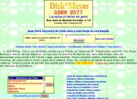 Site do Disk Mesas