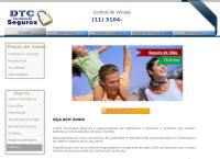 Site do Dtccor Corretora e Administradora de Seguros Ltda