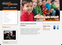 Site do Escola De Música Duas Notas