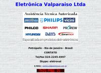 Site do Eletrônica Valparaiso Ltda Me