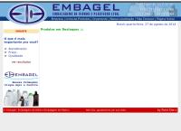 Site do A Embagel Embalagens Vidros Plásticos Ltda