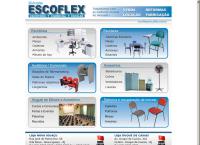 Site do Escoflex Indústria e Comércio de Móveis de Escritórios Comerciais e Escolares Ltda