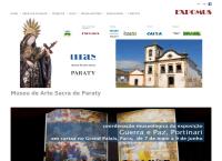 Site do Expomus - Exposições, Museus e Projetos Culturais