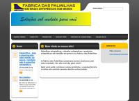 Site do Fábrica Das Palmilhas