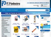 Site do F. Pinheiro Comércio de Ferragens Ltda