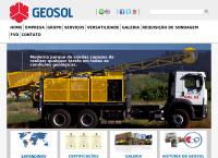 Site do Geosol Geologia e Sondagem Ltda