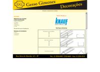 Site do Gesso Gimenez Ind Com Ltda